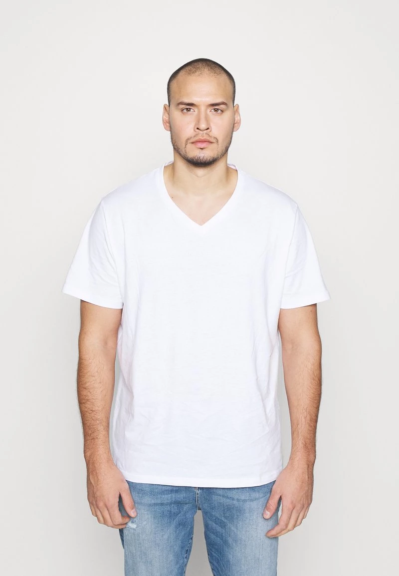 Pier One Hombre 3 PACK - Camiseta Básica - White - Imagen 2