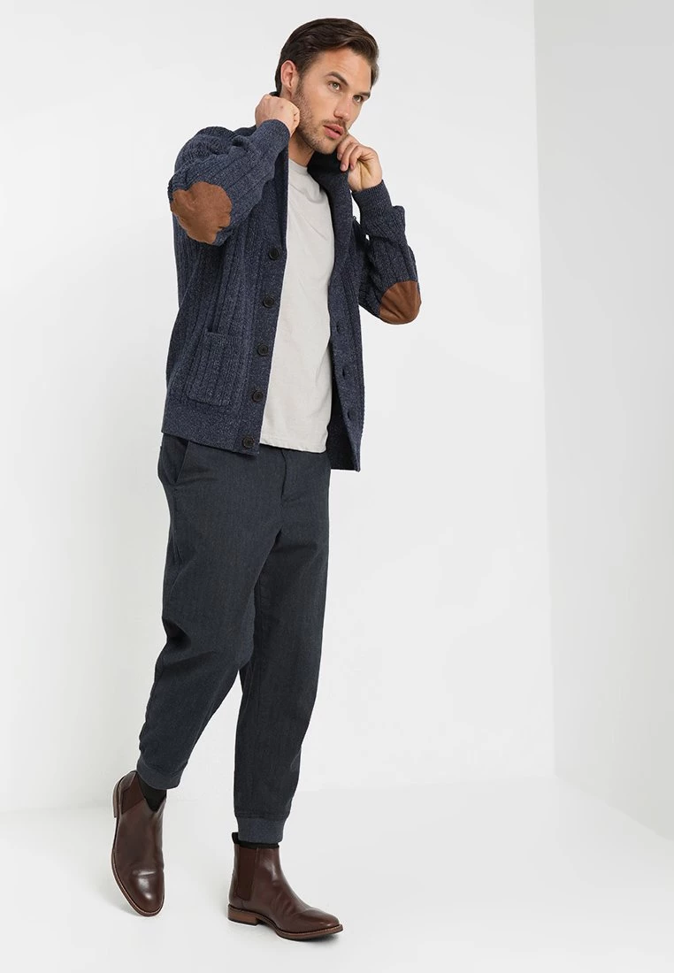 Pier One Hombre Chaqueta De Punto - Mottled Blue - Imagen 2