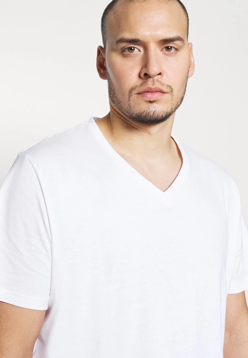 Pier One Hombre 3 PACK - Camiseta Básica - White - Imagen 5