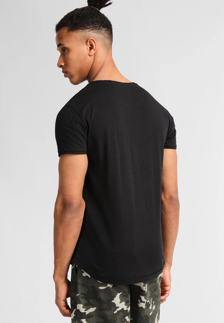 Pier One Hombre Camiseta Básica - Black - Imagen 3