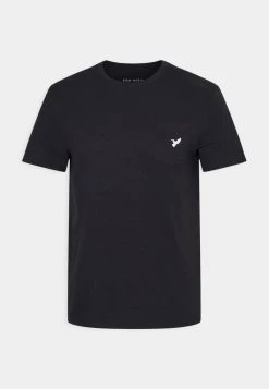 Pier One Hombre Camiseta Básica - Black