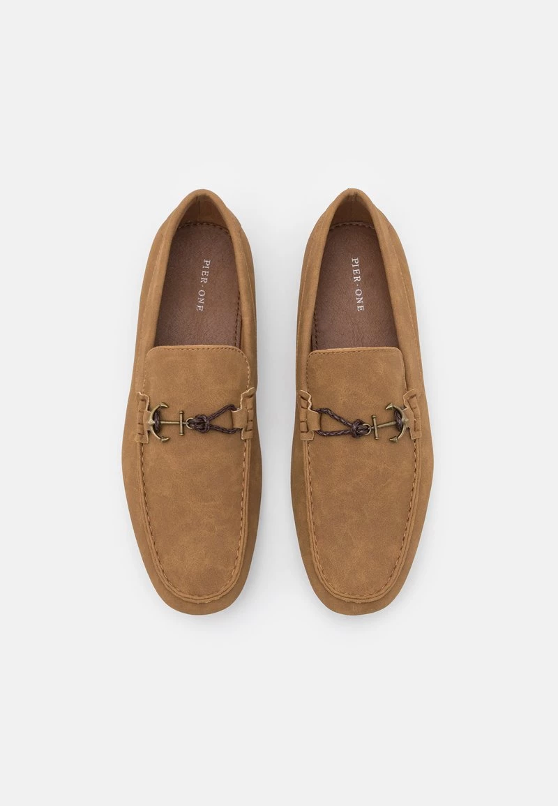 Pier One Hombre Mocasines - Beige - Imagen 4