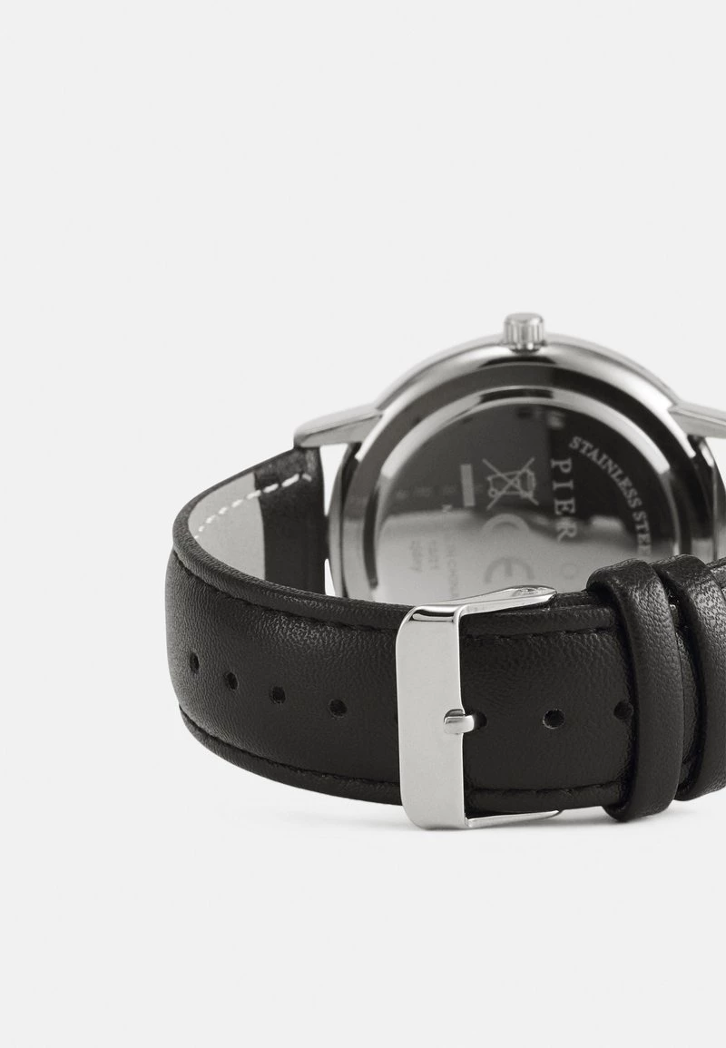 Pier One Unisexo Reloj - Black/silvercoloured - Imagen 2