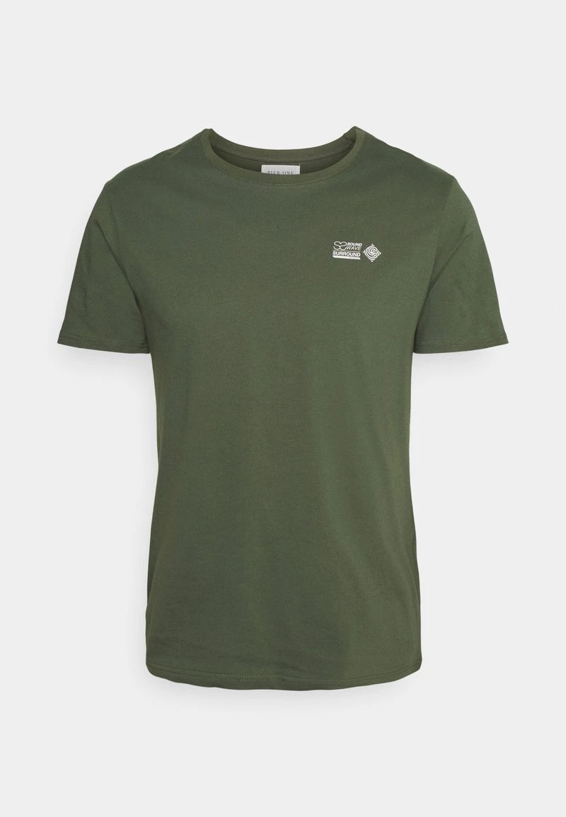Pier One Hombre Camiseta Estampada - Olive - Imagen 7