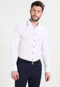 Pier One Hombre Camisa - White/blue