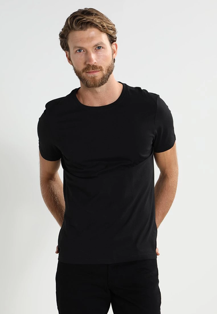 Pier One Hombre 2 PACK - Camiseta Básica - Black - Imagen 3