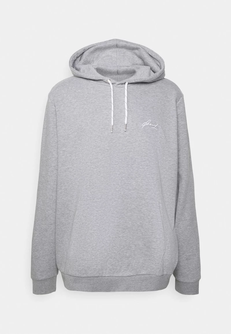 Pier One BIGBIG CORE SCRIPT HOODIE - Jersey Con Capucha - Mottled Grey, Hombre
