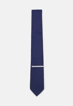 Pier One Hombre SET - Corbata - Dark Blue