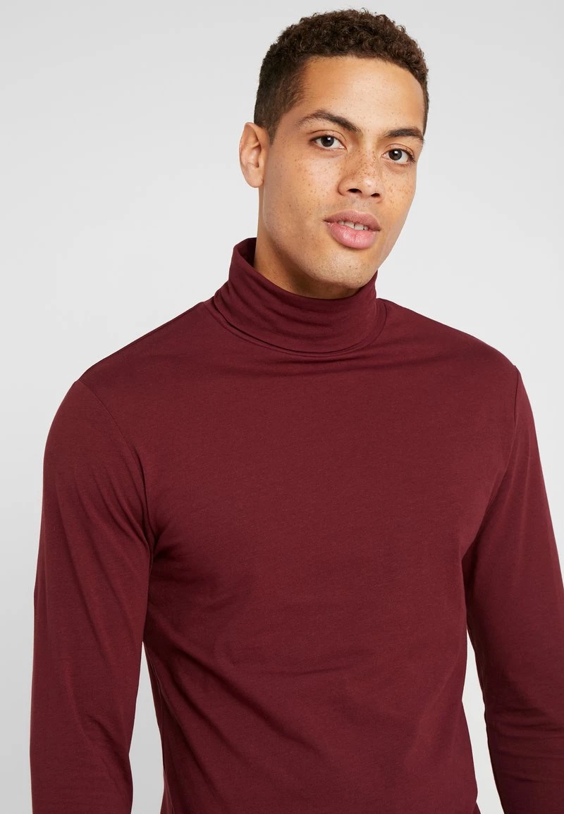 Pier One Hombre Camiseta De Manga Larga - Bordeaux - Imagen 5