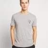 Pier One Hombre Camiseta Estampada - Mottled Grey