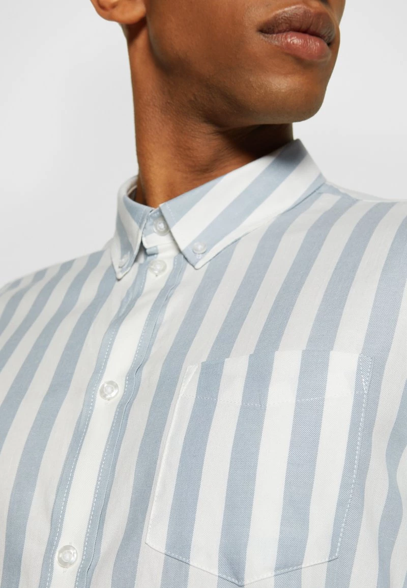 Pier One Hombre Camisa - Light Blue/white - Imagen 6