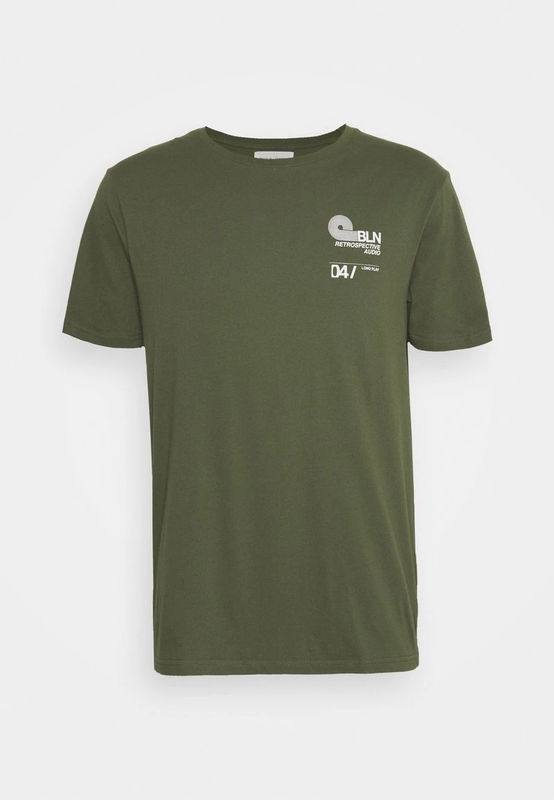 Pier One Hombre Camiseta Estampada - Green - Imagen 6