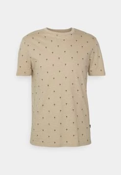 Pier One Hombre Camiseta Estampada - Beige