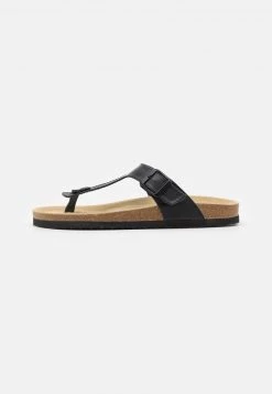 Pier One UNISEX - Sandalias De Dedo - Black, Unisexo