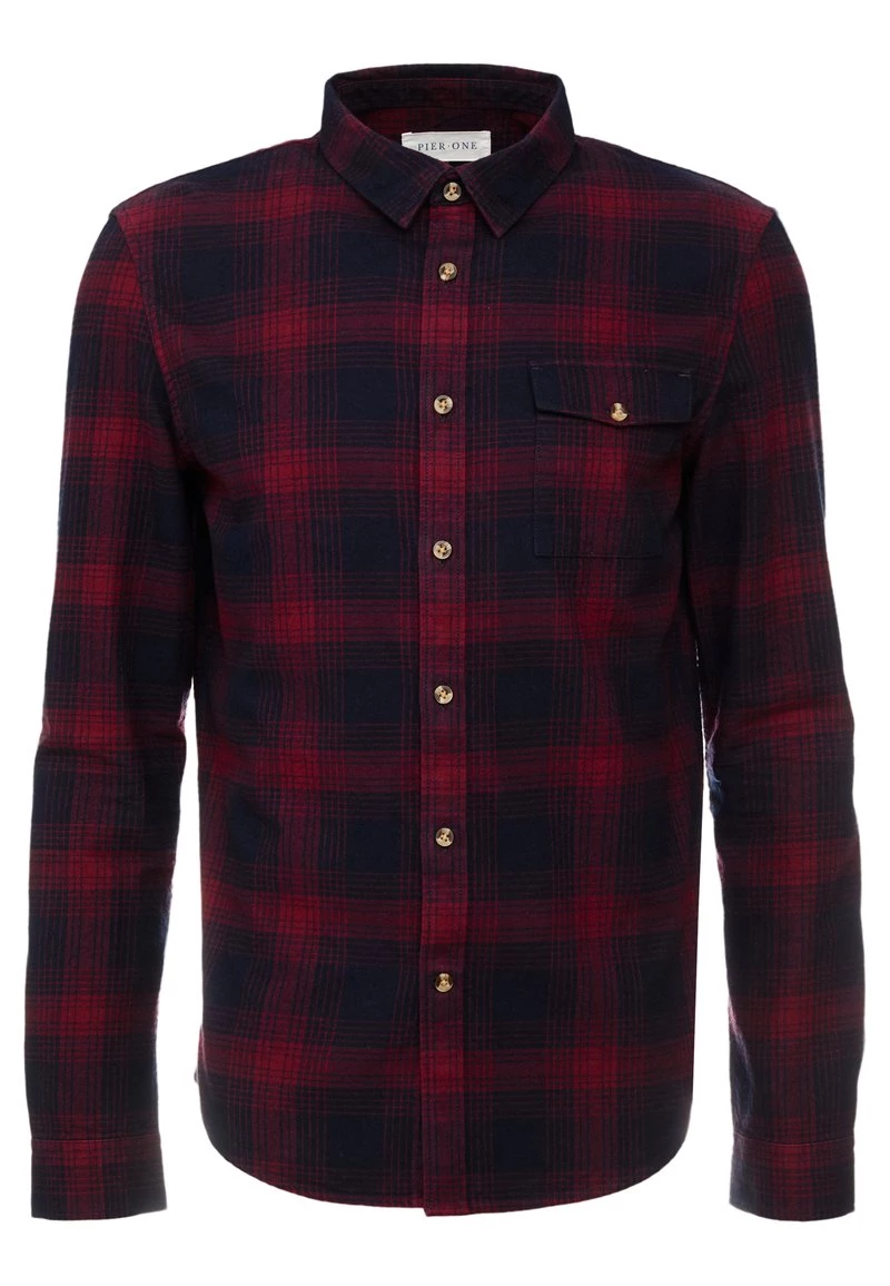 Pier One Hombre Camisa - Bordeaux - Imagen 5