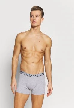 Pier One Hombre 5 PACK - Culotte - Dark Blue/mottled Grey