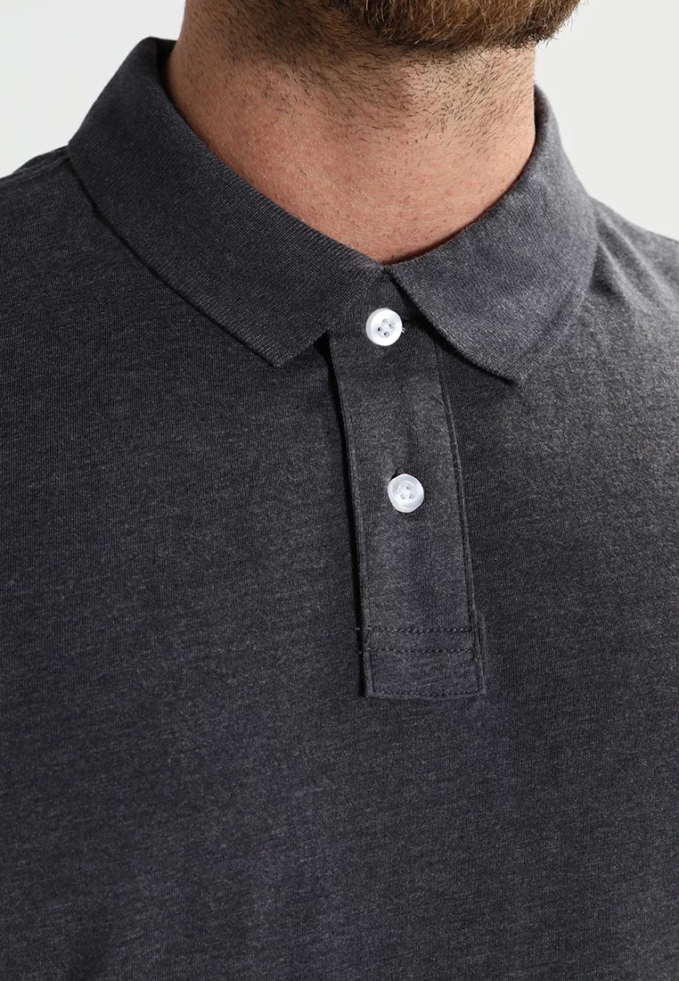 Pier One Hombre Polo - Dark Grey Melange - Imagen 4