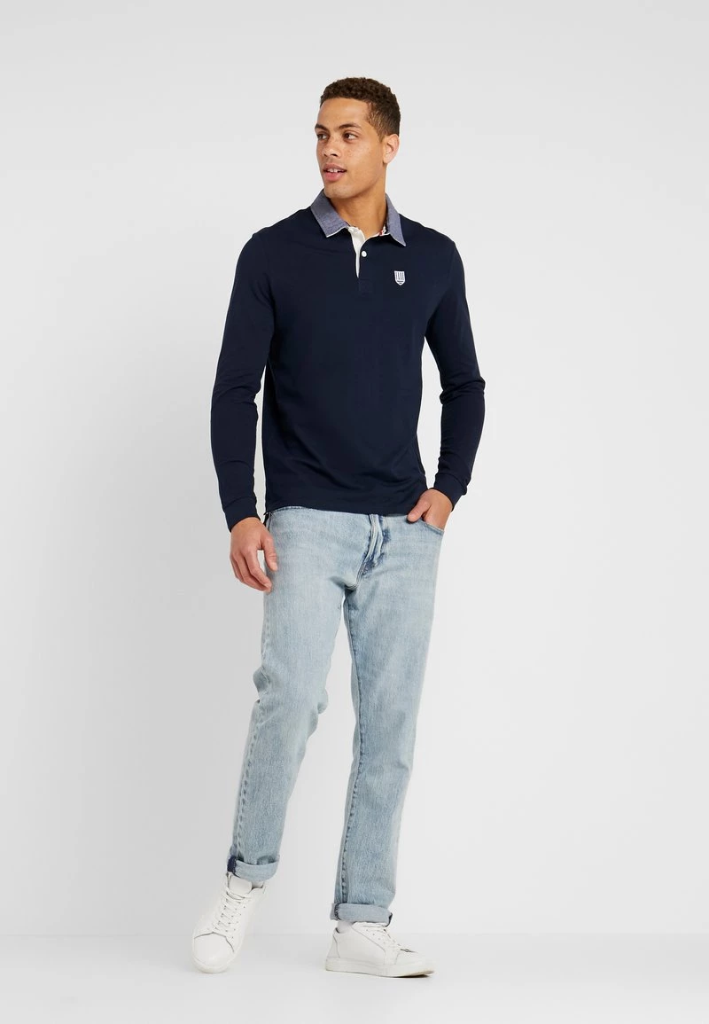 Pier One COLLAR RUGBY - Polo - Dark Blue, Hombre - Imagen 2