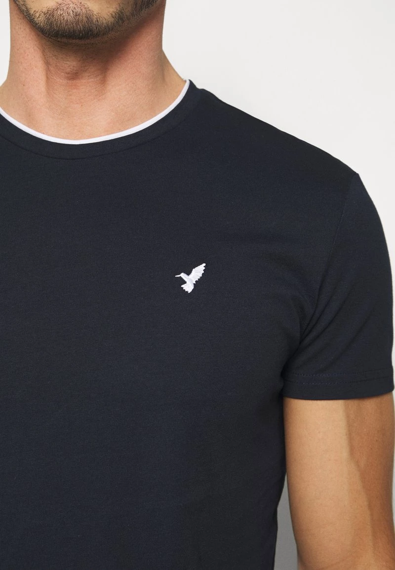 Pier One Camiseta Básica - Dark Blue, Hombre - Imagen 6