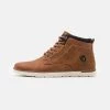Pier One Hombre Zapatillas Altas - Cognac
