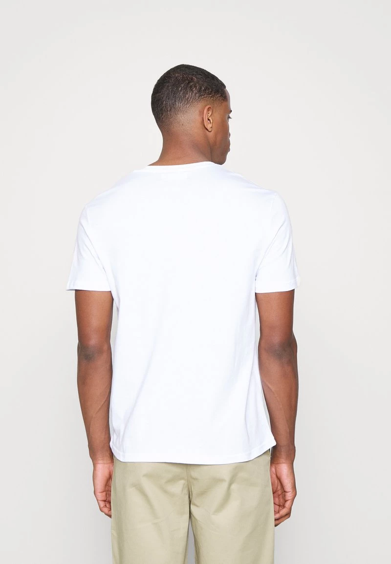 Pier One Hombre LEAF PRINT GRAPHIC T-SHIRT - Camiseta Estampada - White - Imagen 5