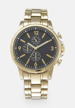 Pier One Unisexo UNISEX - Reloj - Gold-coloured/black