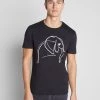 Pier One Hombre Camiseta Estampada - Black