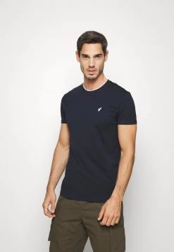 Pier One Camiseta Básica - Dark Blue, Hombre