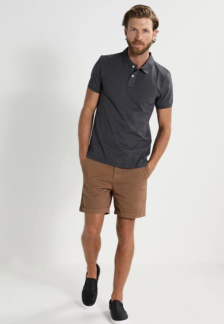 Pier One Hombre Polo - Dark Grey Melange - Imagen 2