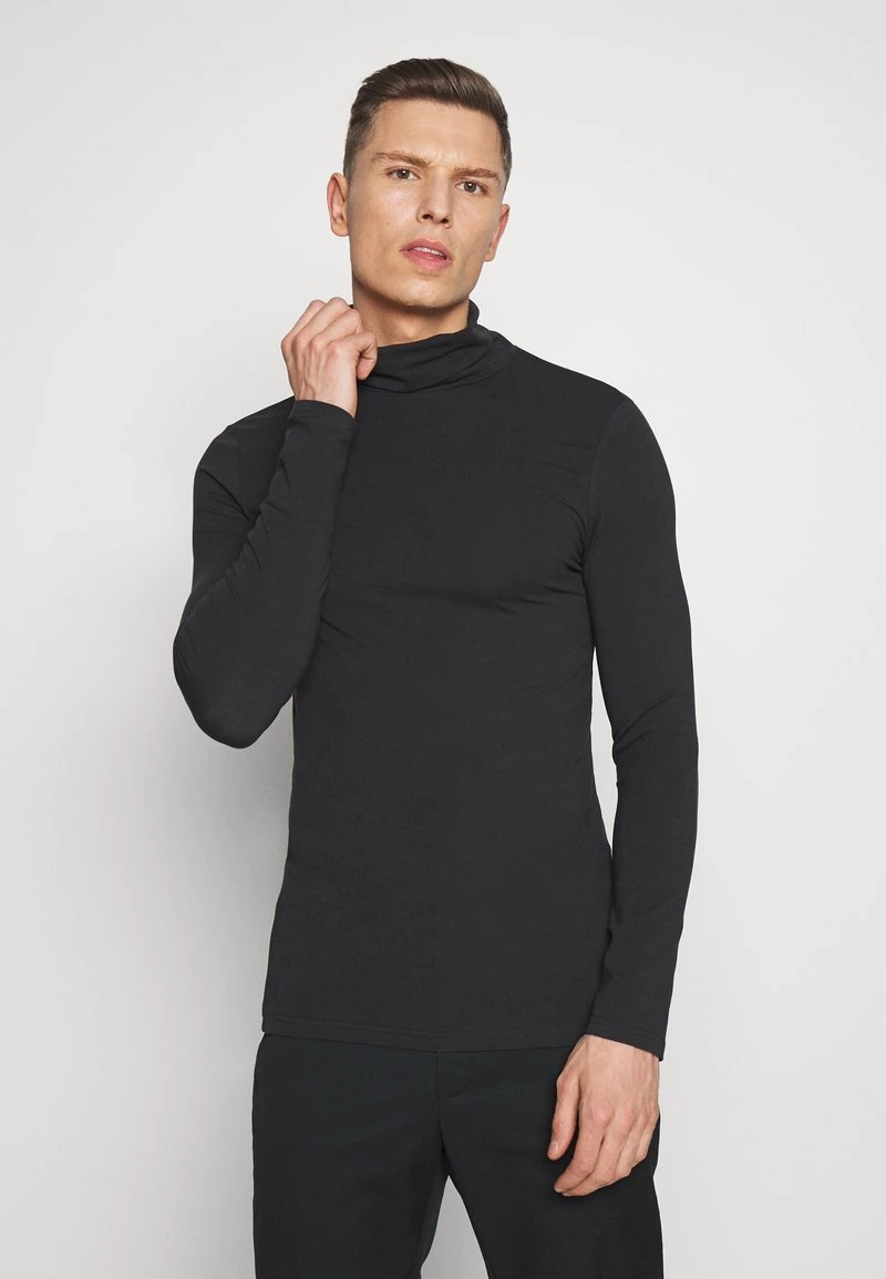 Pier One Hombre 2 PACK - Camiseta De Manga Larga - White/black - Imagen 5