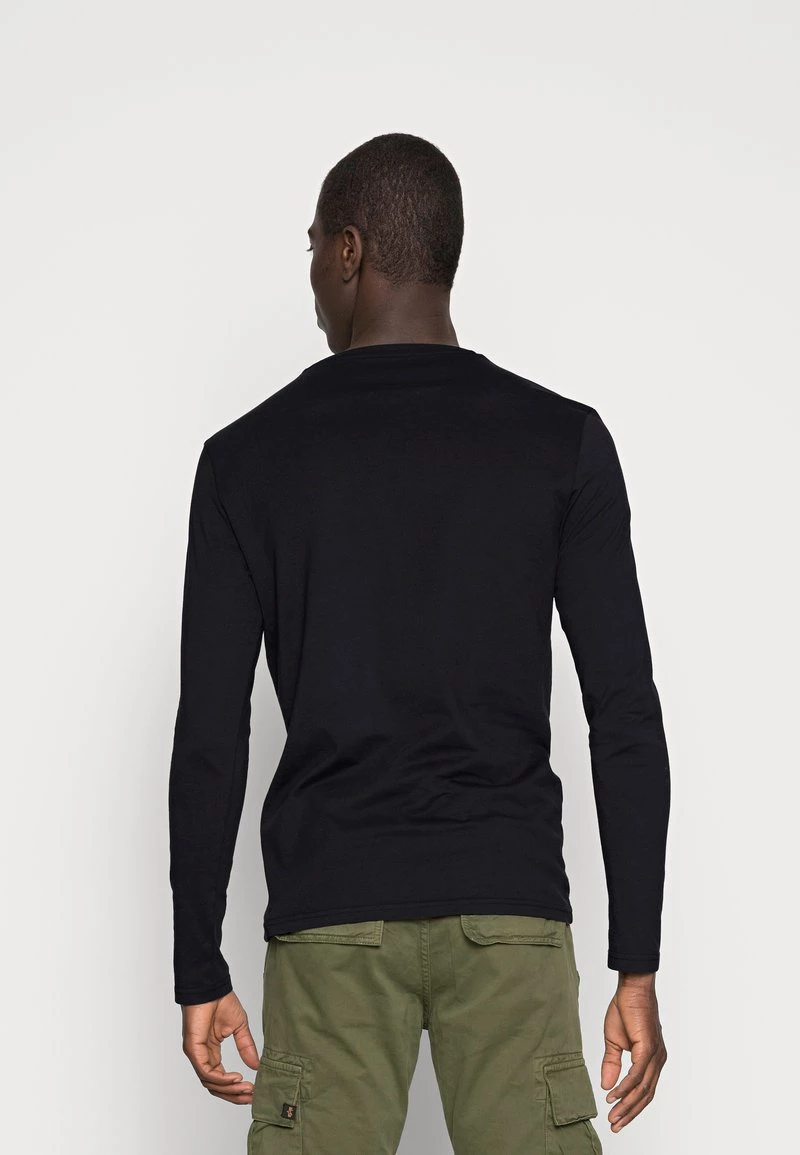 Pier One Hombre 2 PACK - Camiseta De Manga Larga - Black - Imagen 3