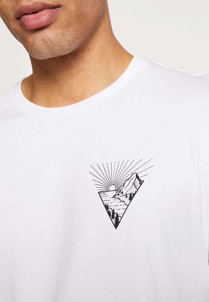 Pier One Hombre Camiseta Estampada - White - Imagen 6